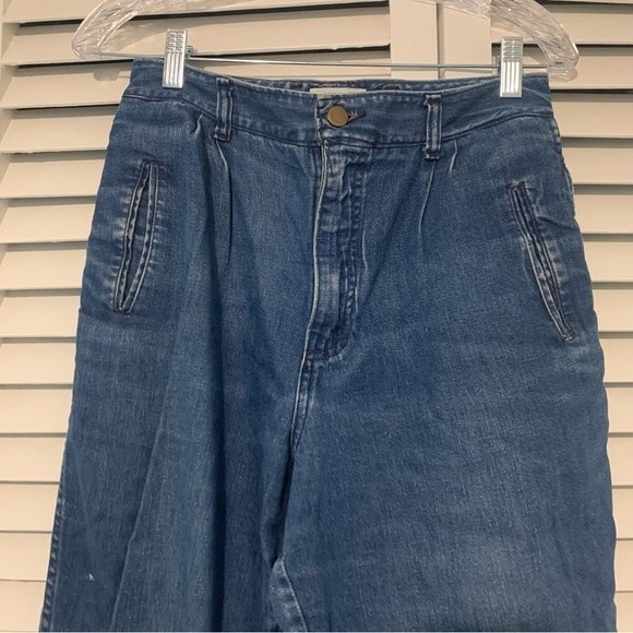 Vintage Cohoes High Paperbag Waist Dark Wash Cotton Mom Jeans size 30 - Picture 2 of 8
